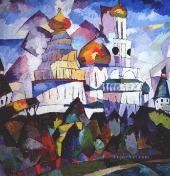 iglesias nueva jerusalén 1917 Aristarkh Vasilevich Lentulov cristiano católico Pinturas al óleo